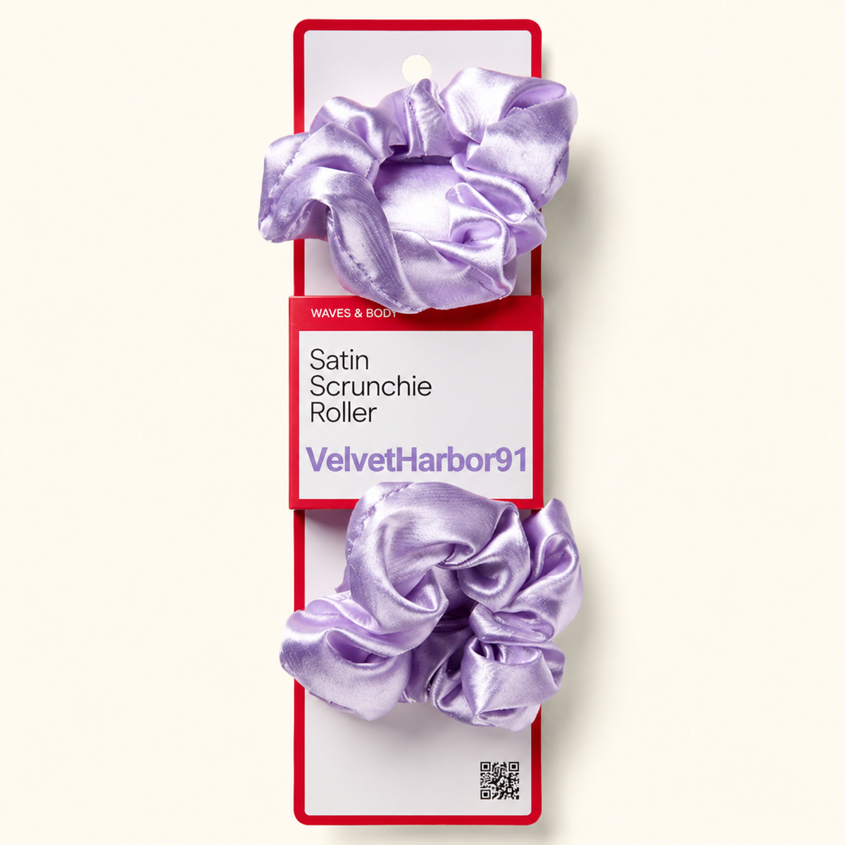 Satin Scrunchie Heatless Curler